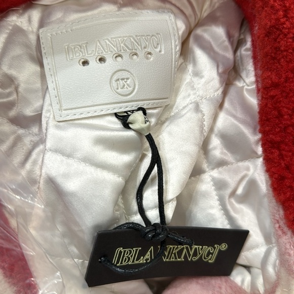 NWT Blank NYC Cherry Pick Wool Shacket Size 1X - Picture 3 of 4